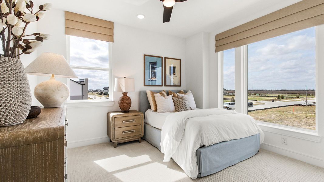 Representative furnished interior of a home built from the Tivoli by Brightland Homes in Bridgeland Central, Cypress (Image 21).