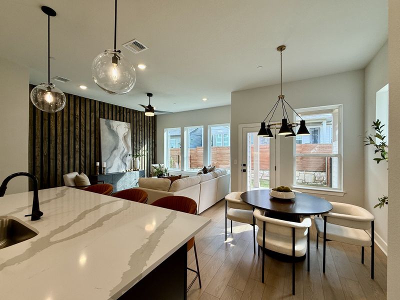 Furnished interior view inside a new home in The Twilight at Goodnight Ranch, Austin (Image 6).