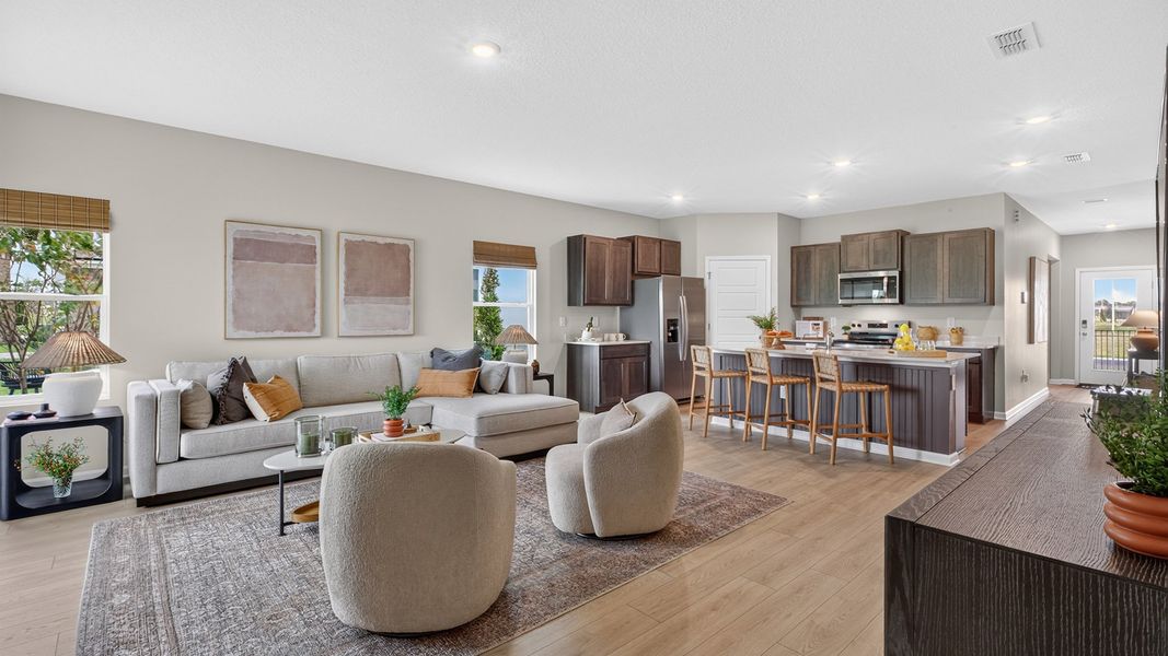 Furnished interior view inside a new home in Copes Landing, Jacksonville (Image 12).