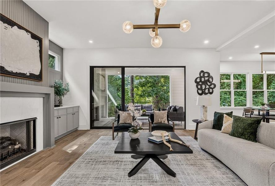 Furnished interior view inside a new home in , Atlanta (Image 16).