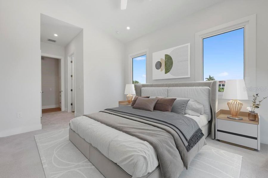 Furnished interior view inside a new home in , Sarasota (Image 19). Furnished interior view inside a new home in , Sarasota (Image 19).
