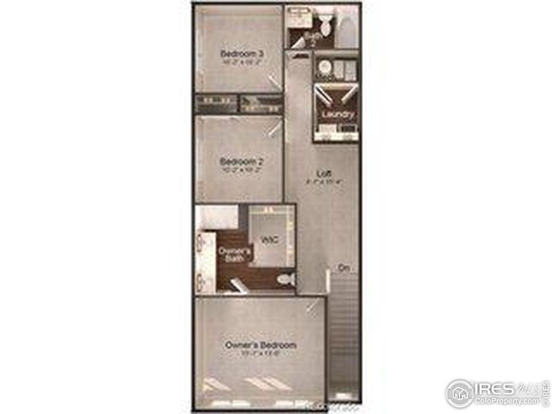 2D floor plan layout of this home in Pintail Commons at Johnstown Village, Johnstown, CO (Image 1). 2D floor plan layout of this home in Pintail Commons at Johnstown Village, Johnstown, CO (Image 1).