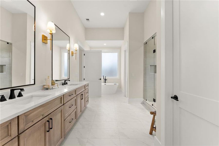 Furnished interior view inside a new home in , Hoschton (Image 16).