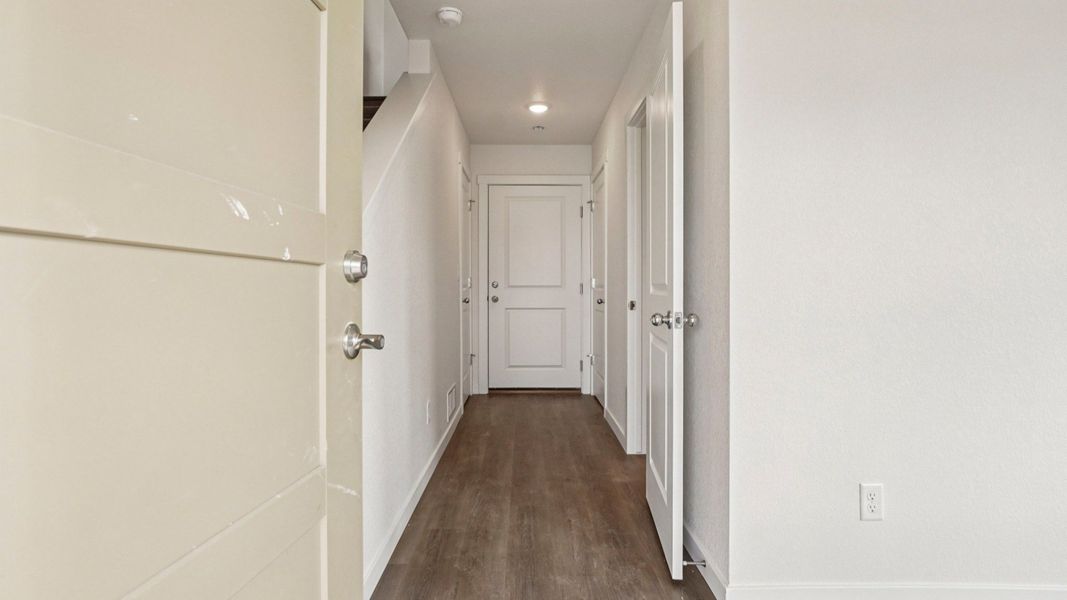 Furnished interior view inside a new home in Windler Townhomes, Aurora (Image 5). Furnished interior view inside a new home in Windler Townhomes, Aurora (Image 5).
