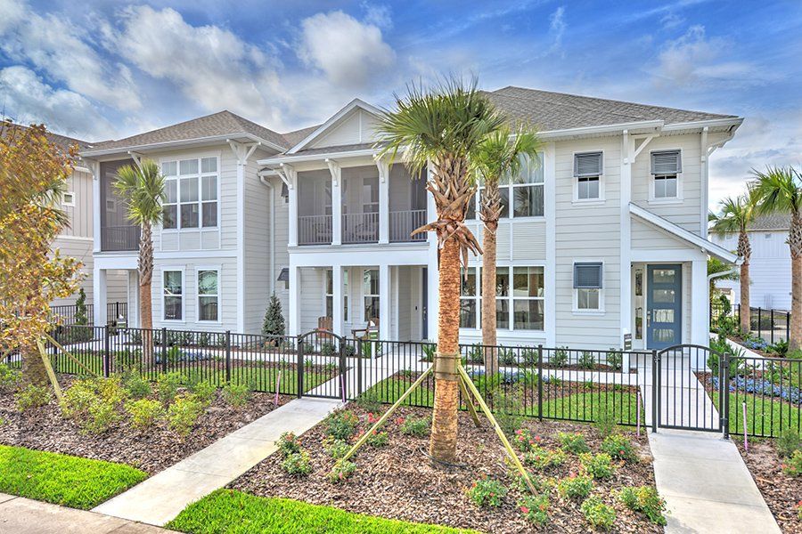 Representative exterior photo of a completed home built from the Castillo - C - Townhome Series by ICI Homes in West End at Town Center, Ponte Vedra, FL (Image 19).