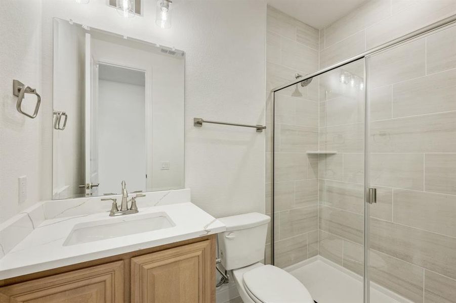 Furnished interior view inside a new home in Wildflower Ranch 60-65, Justin (Image 14). Furnished interior view inside a new home in Wildflower Ranch 60-65, Justin (Image 14).