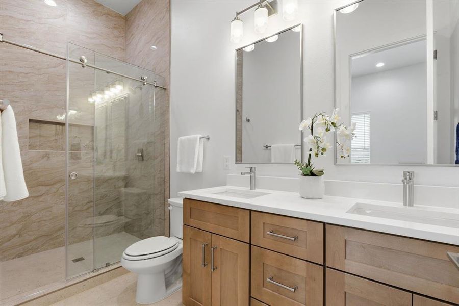 Furnished interior view inside a new home in , Dallas (Image 9).