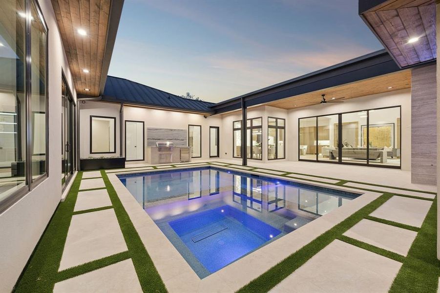 Exterior details and patio area of a home in , Southlake (Image 3). Exterior details and patio area of a home in , Southlake (Image 3).