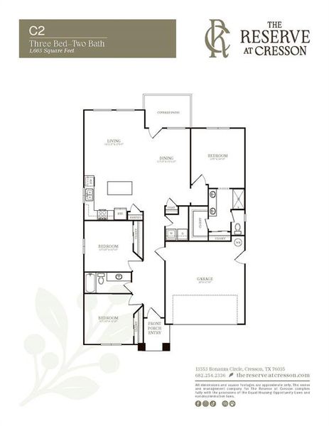 2D floor plan layout of this home in , Cresson, TX (Image 2). 2D floor plan layout of this home in , Cresson, TX (Image 2).