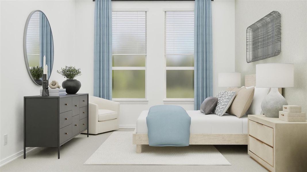 Furnished interior view inside a new home in Cotton Brook, Hutto (Image 10). Furnished interior view inside a new home in Cotton Brook, Hutto (Image 10).