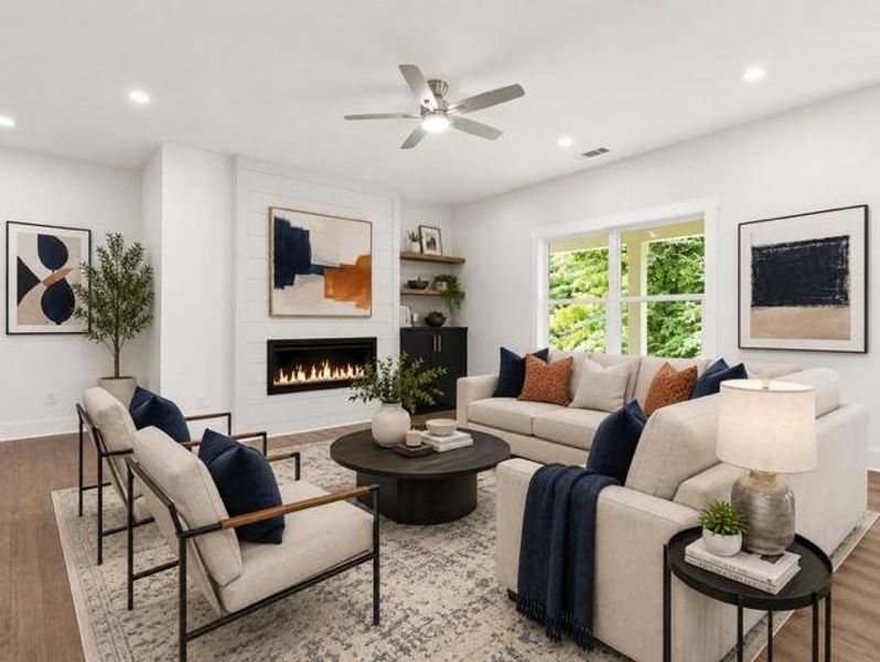 Furnished interior view inside a new home in , Marietta (Image 12).