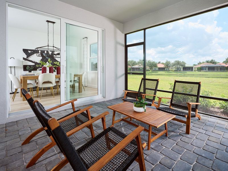 Exterior details and patio area of a home in Legends Preserve - Signature Series, Daytona Beach (Image 19).