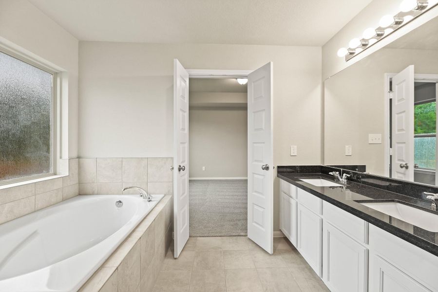 Serene owner's bath (*Photo not of actual home and used for illustration purposes only.)