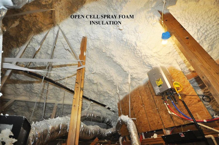 A Cervelle Standard open cell spray form insulation