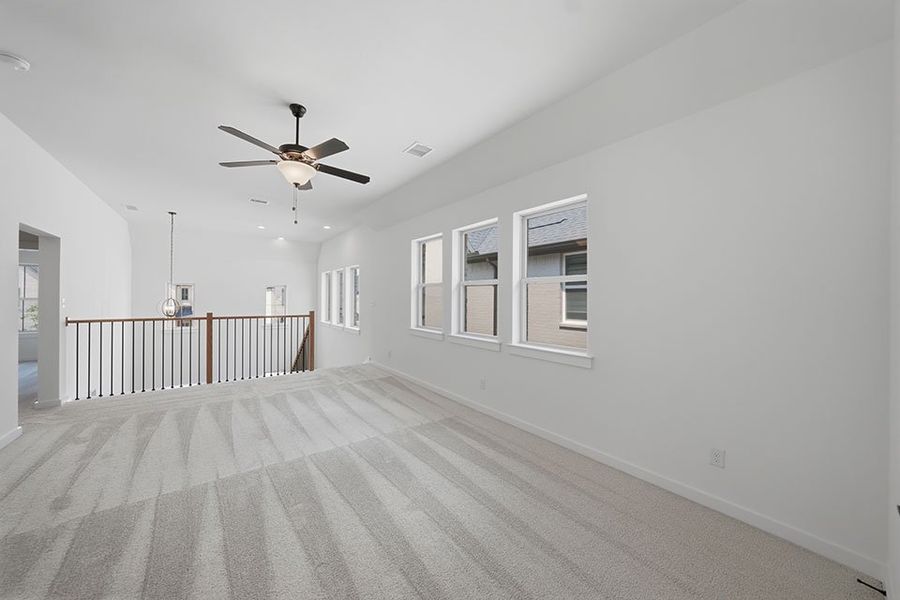 Spacious, unfurnished interior of a new home in Light Farms Brenham - 40' Lots, Celina (Image 33). Spacious, unfurnished interior of a new home in Light Farms Brenham - 40' Lots, Celina (Image 33).