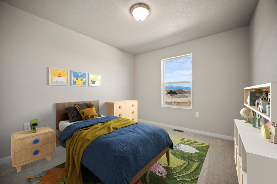Representative furnished interior of a home built from the Palmer by View Homes in Aspen Meadows – Townhomes, Colorado Springs (Image 16).