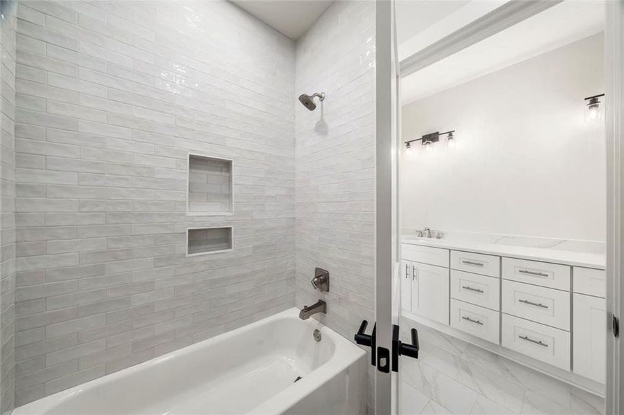 Furnished interior view inside a new home in , Atlanta (Image 18).