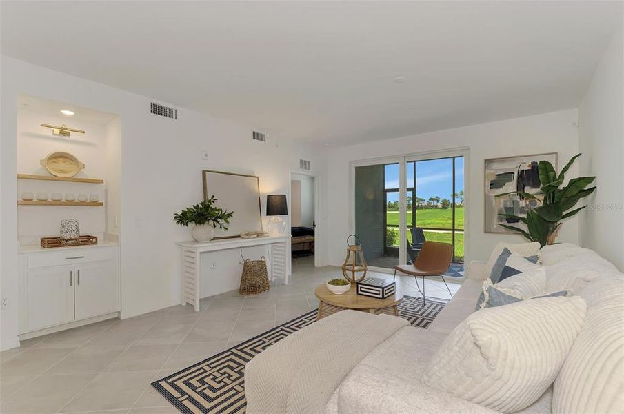 Furnished interior view inside a new home in Wellen Park Golf & Country Club, Venice (Image 33).