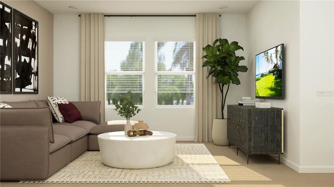 Furnished interior view inside a new home in Bridgewalk: Executive Collection, St. Cloud (Image 13). Furnished interior view inside a new home in Bridgewalk: Executive Collection, St. Cloud (Image 13).