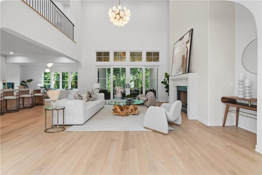 Furnished interior view inside a new home in , Alpharetta (Image 58).