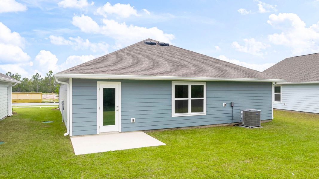 Exterior details and patio area of a home in Palmetto Bluff, Port Saint Joe (Image 3). Exterior details and patio area of a home in Palmetto Bluff, Port Saint Joe (Image 3).