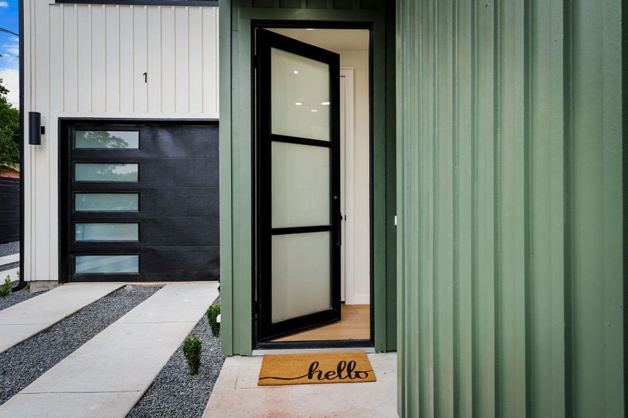 Exterior details and patio area of a home in , Austin (Image 4).