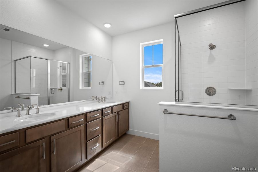 Furnished interior view inside a new home in Trailside at Cottonwood Creek, Colorado Springs (Image 7). Furnished interior view inside a new home in Trailside at Cottonwood Creek, Colorado Springs (Image 7).