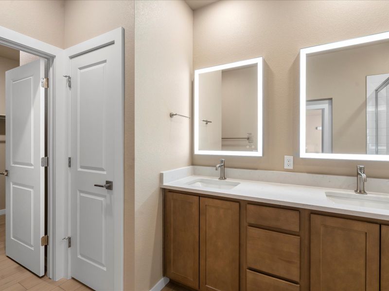 Furnished interior view inside a new home in Gateway Commons, Denver (Image 12).