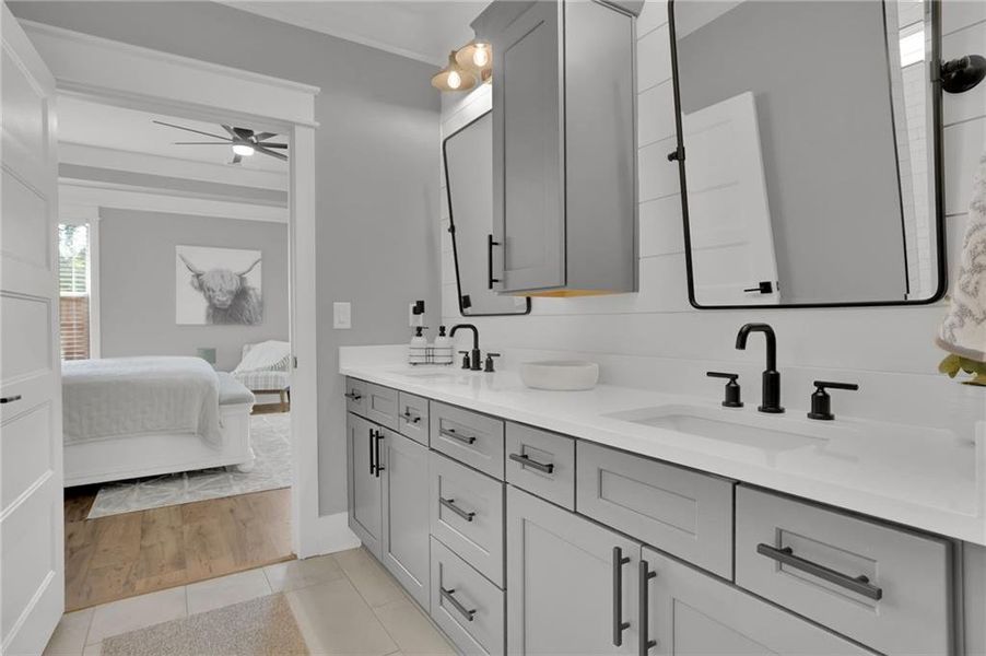 Furnished interior view inside a new home in , Canton (Image 43).