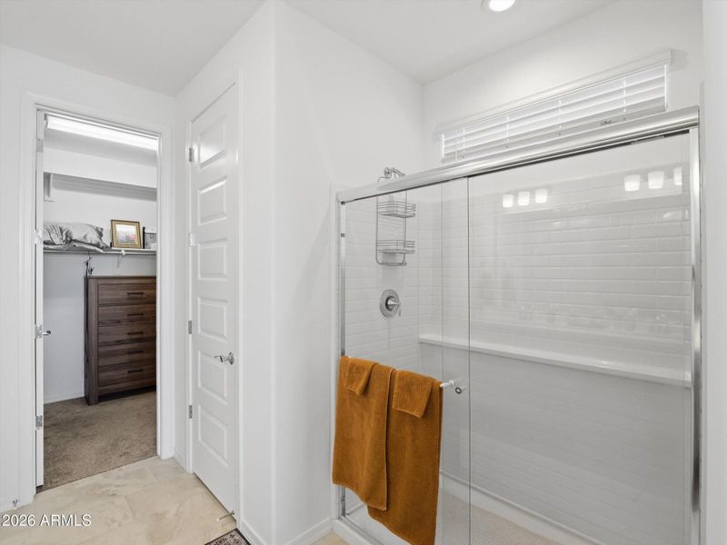 Large Walk-in shower at Owners