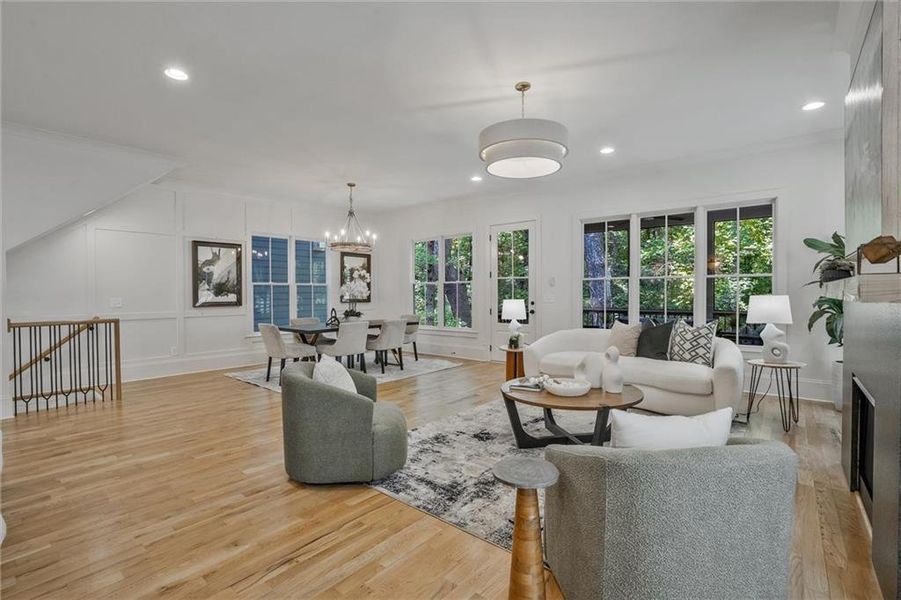 Furnished interior view inside a new home in Pendergrast Farm, Atlanta (Image 15).