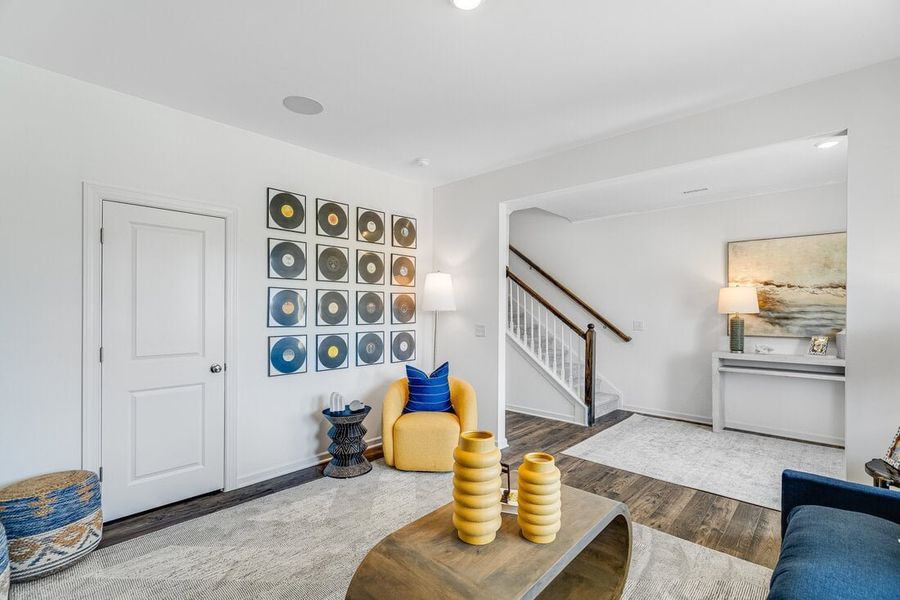 Furnished interior view inside a new home in Silverstone, Knightdale (Image 6). Furnished interior view inside a new home in Silverstone, Knightdale (Image 6).