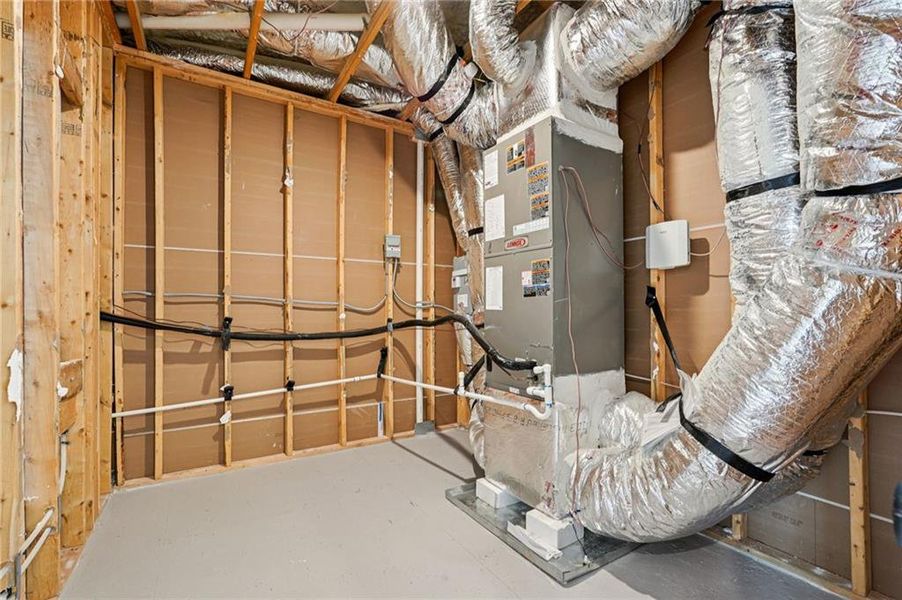 In-progress construction of a new home in Promenade at Sawnee Village, Cumming, GA (Image 58).