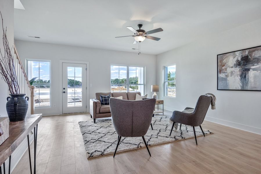 Representative furnished interior of a home built from the Ingram Rowhome by Parkside Builders in Anderson Park, Hendersonville (Image 14).