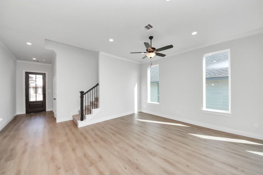 Spacious, unfurnished interior of a new home in Lexington Heights, Willis (Image 24). Spacious, unfurnished interior of a new home in Lexington Heights, Willis (Image 24).