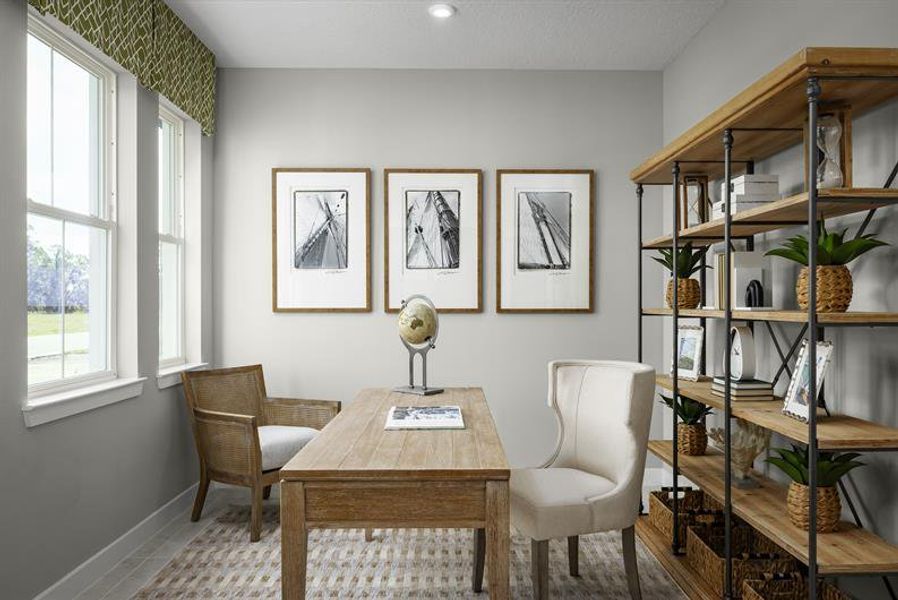 Representative furnished interior of a home built from the Brooks by Ryan Homes in Cedar Landings, Leesburg (Image 12).