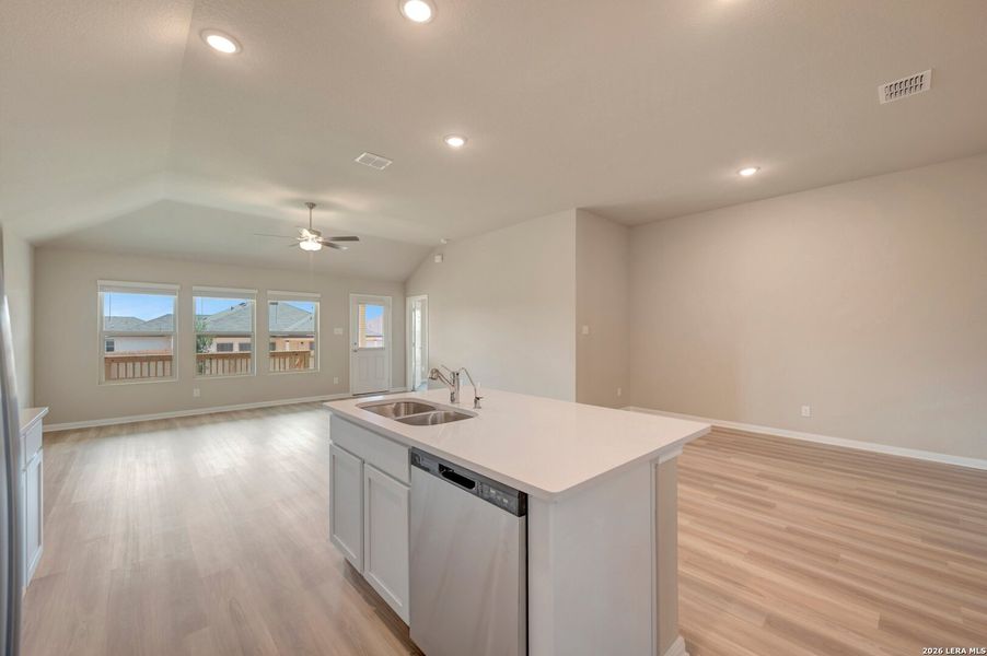 Furnished interior view inside a new home in Greenspoint Heights, Seguin (Image 4).