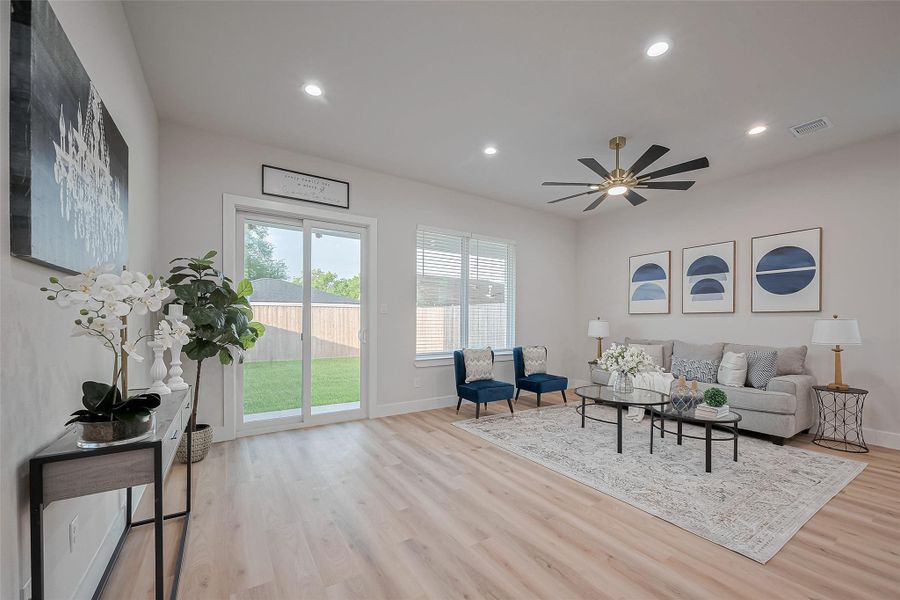 Furnished interior view inside a new home in , Houston (Image 7). Furnished interior view inside a new home in , Houston (Image 7).