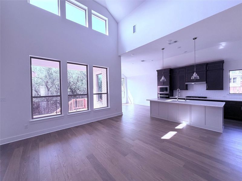 From Family Room to Kitchen