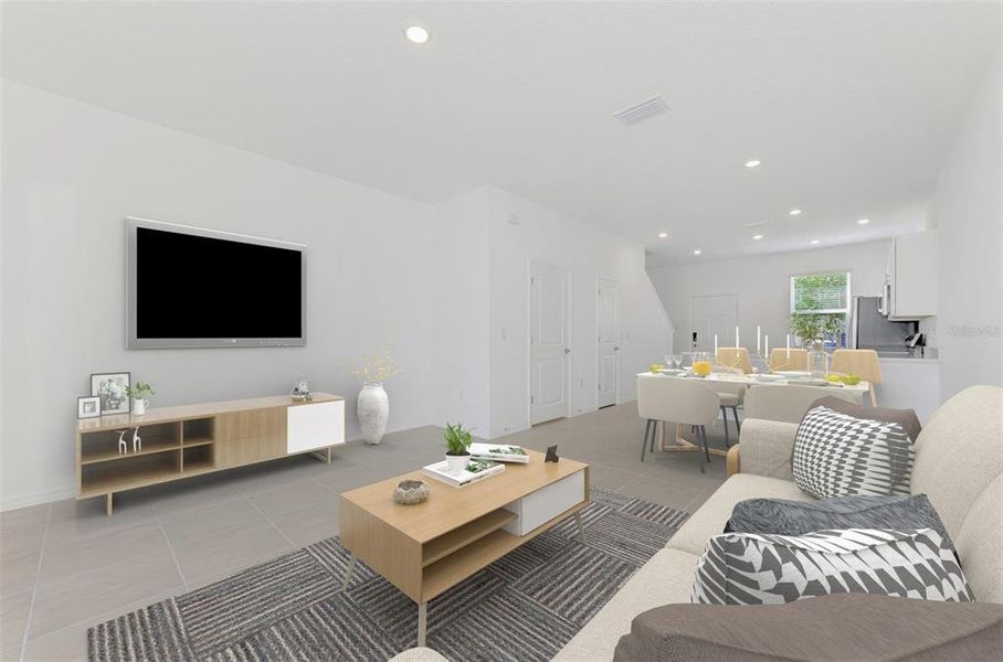 Furnished interior view inside a new home in , Sarasota (Image 13).