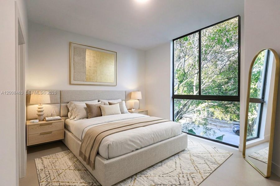 Furnished interior view inside a new home in , Miami (Image 4).