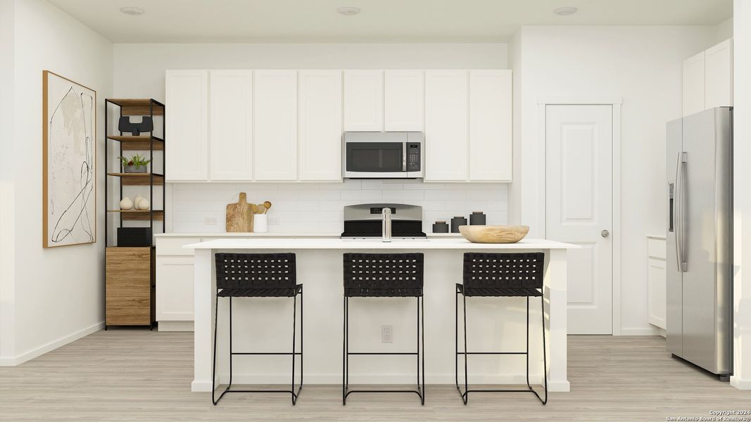 Furnished interior view inside a new home in Brookmill, San Antonio (Image 16). Furnished interior view inside a new home in Brookmill, San Antonio (Image 16).