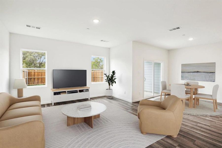 Furnished interior view inside a new home in Broadmoor Village, Cedar Hill (Image 17).