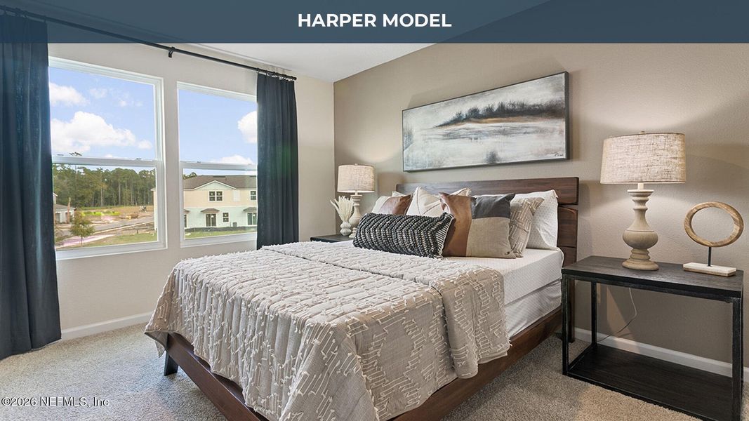 Furnished interior view inside a new home in Bridgewater, St. Augustine (Image 11).