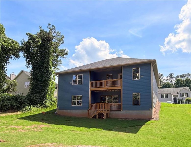 Exterior details and patio area of a home in Magnolia Villas, Cornelia (Image 18).