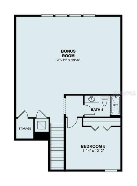 2D floor plan layout of this home in Willow Run, Apopka, FL (Image 2). 2D floor plan layout of this home in Willow Run, Apopka, FL (Image 2).