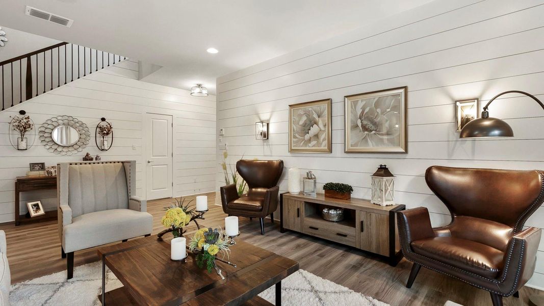 Furnished interior view inside a new home in Village at Manor Commons, Manor (Image 7).