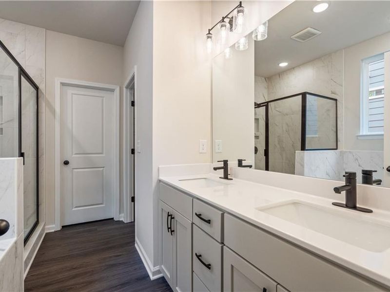 Furnished interior view inside a new home in Kelly Preserve, Loganville (Image 17).