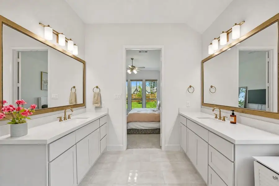 Furnished interior view inside a new home in Artavia, Conroe (Image 40).