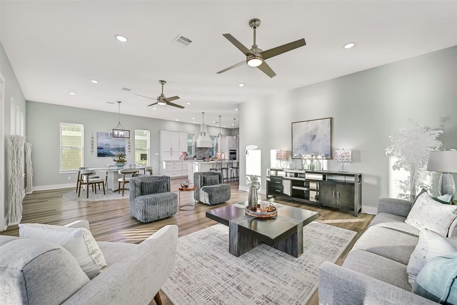 Furnished interior view inside a new home in , Galveston (Image 14).